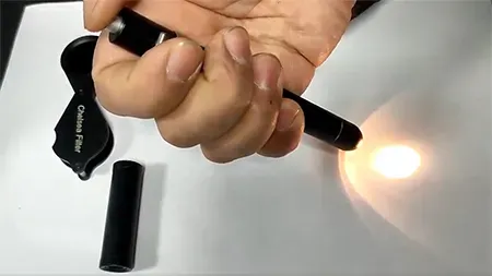 Full Spectrum Gem Torch (push button switch)